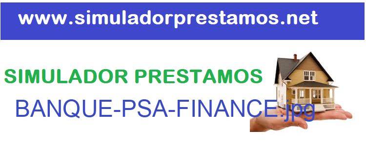 Simulador Prestamos  BANQUE-PSA-FINANCE
