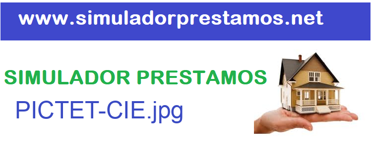 Simulador Prestamos  PICTET-CIE